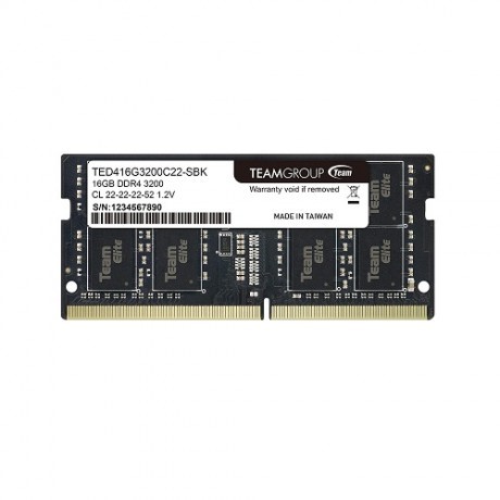 TEAM 16GB DDR4 3200MHZ CL22 NOTEBOOK RAM ELITE TED416G3200C22-S01