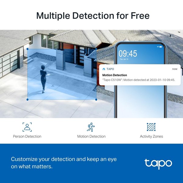TP-LINK Tapo C510W Dış Mekan Yatay ve Dikey Wi-Fi Güvenlik Kamerası