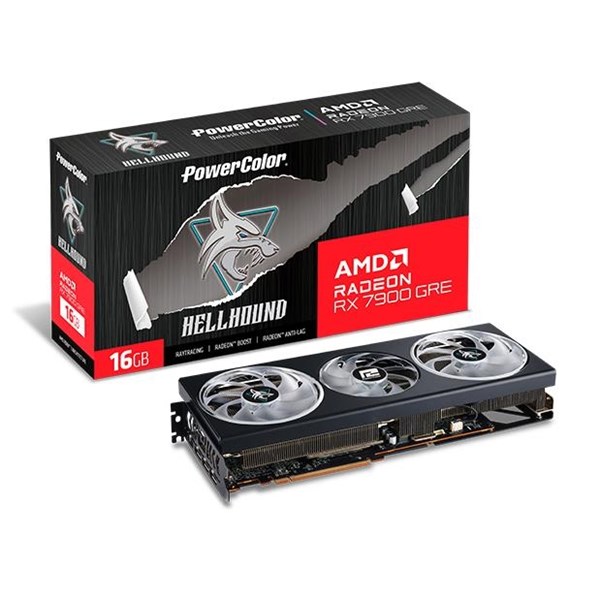 POWERCOLOR 16GB RX7900GRE HELLHOUND 16G-L/OC GDDR6 HDMI-DP PCIE 4.0