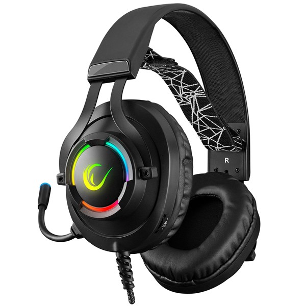 Rampage RM-K18 DOUBLE Siyah Usb 7.1 RGB Ledli Gaming Oyuncu Mikrofonlu Kulaklık
