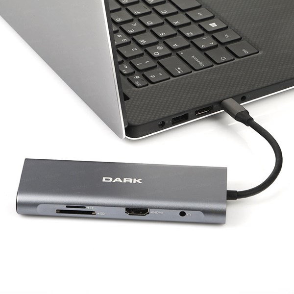 DARK DK-AC-U31X36 USB 3.1 Type-C - USB 3.0 Ethernet/HDMI/TF SD Çoklayıcı