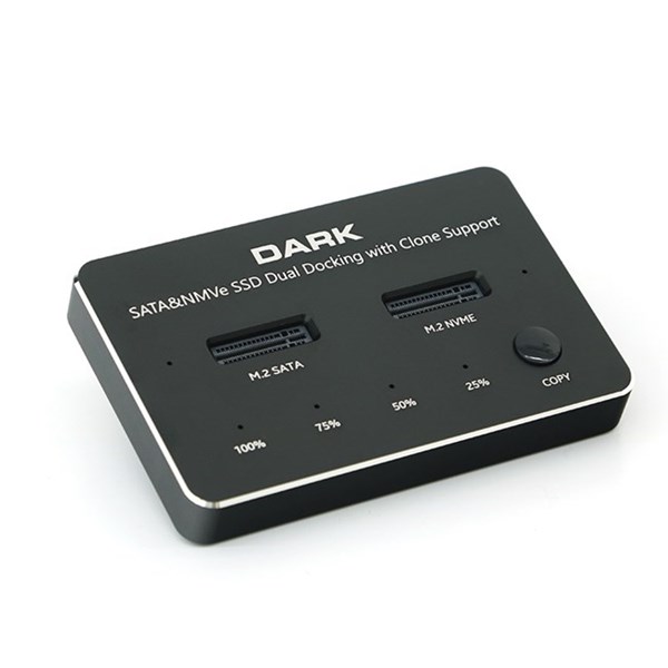 DARK DK-AC-DSDM2C M2 SSD Disk İstasyonu Klon ve SD Kart Destekli