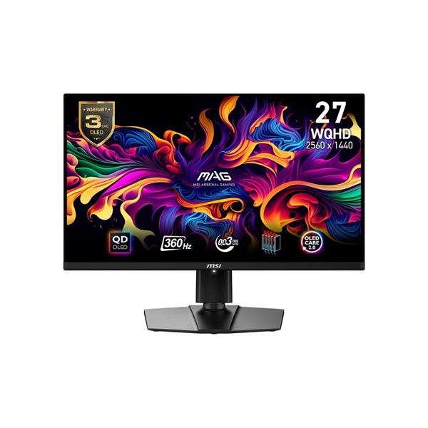 MSI 26.5 OLED MAG 271QPX 0.3MS 240HZ HDMI-DP PIVOT GAMING MONİTÖR 2560X1440