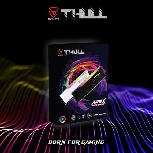 THULL 64GB 2X 32GB DDR5 6000MHZ RGB DUAL KIT PC RAM APEX THL-PCAPX4800D5-64G-B BEYAZ