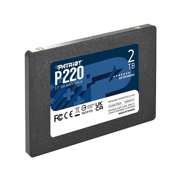 PATRIOT 2TB P220 P220S2TB25 550-500MB/s SATA-3 SSD DİSK