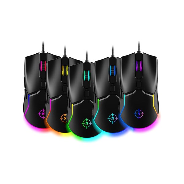 NORTH Air Black Professional USB 7200dpi Gaming Siyah Mouse RGB