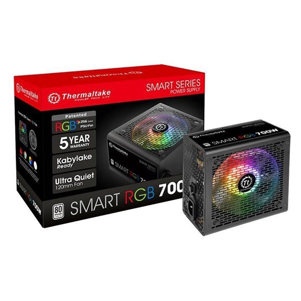 THERMALTAKE 700W 80 SMART RGB PS-SPR-0700NHSAWE-1 POWER SUPPLY