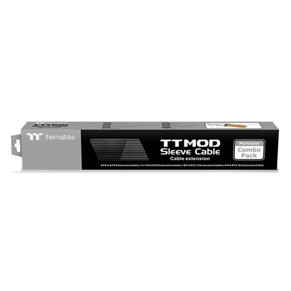 Thermaltake AC-052-CN1NAN-A3 TtMod Black Power Supply Sleeved Kablo Seti 16 AWG