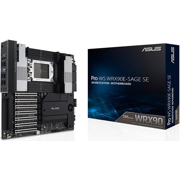 ASUS Pro WS WRX90E-SAGE SE DDR5 ECC WRX90 sTR5 Threadripper PRO 7000 WX İşlemcilerle Uyumlu
