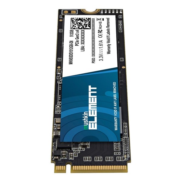 MUSHKIN 512GB MKNSSDEV512GB-D8 2000- 1400MB/s M2 NVME PCIe NVMe Gen3 Disk