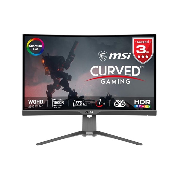 MSI 27 RAPID VA MAG 27C6G 0.5MS 180HZ HDMI-DP KAVISLI GAMING MONİTÖR