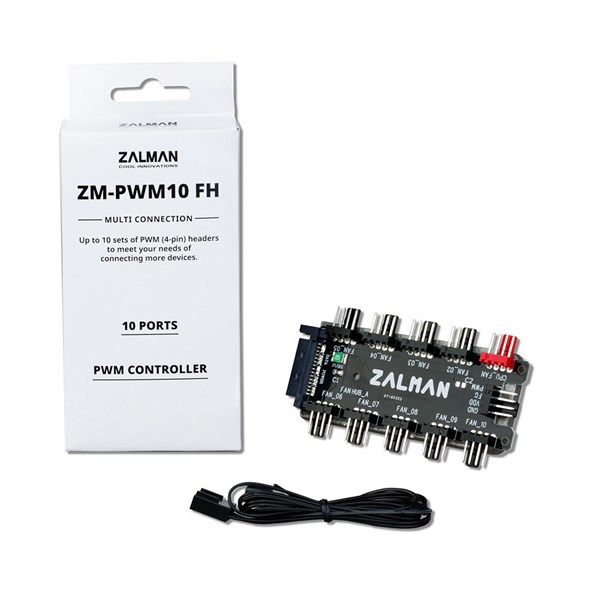 ZALMAN ZM-PWM10FH 10-Portlu Pwm Fan Kontrol Baglantı Adaptoru
