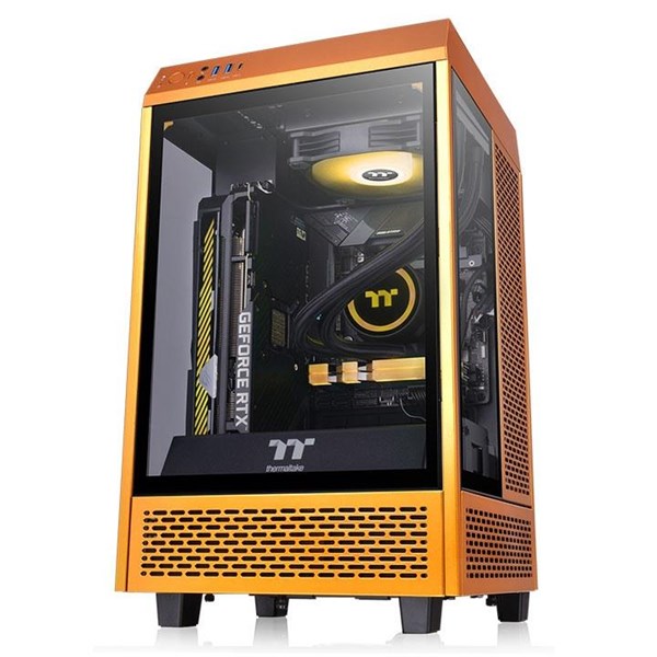 THERMALTAKE THE TOWER 100 CA-1R3-00SBWN-00 GAMING MINI ITX PC KASASI GOLD