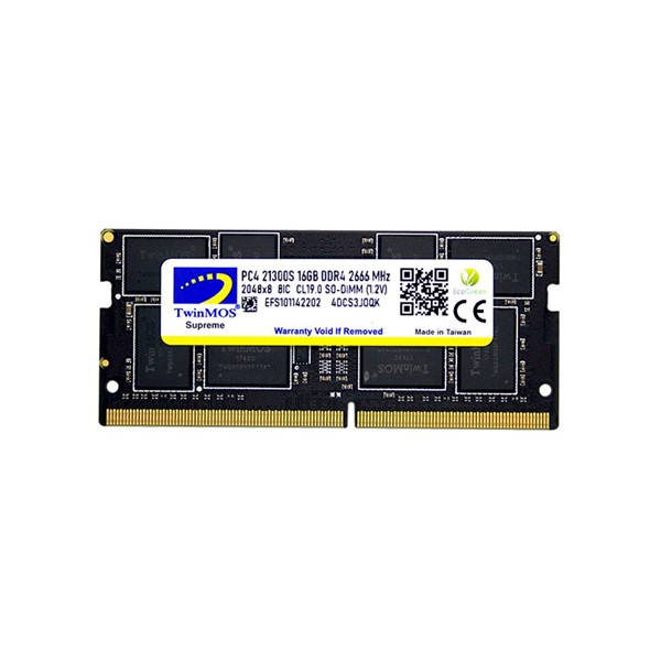 TWINMOS 16GB DDR4 2666MHz Notebook Ram MDD416GB2666N