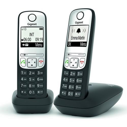 GIGASET A690DUO Kablosuz LCD Ekranlı Telefon Siyah İkili Set