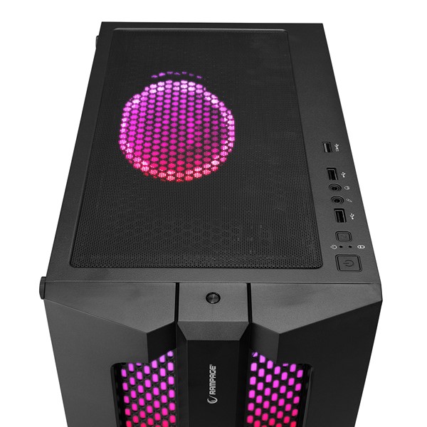 RAMPAGE 600W 80 X-BASE Gaming Mid-Tower PC Kasası	