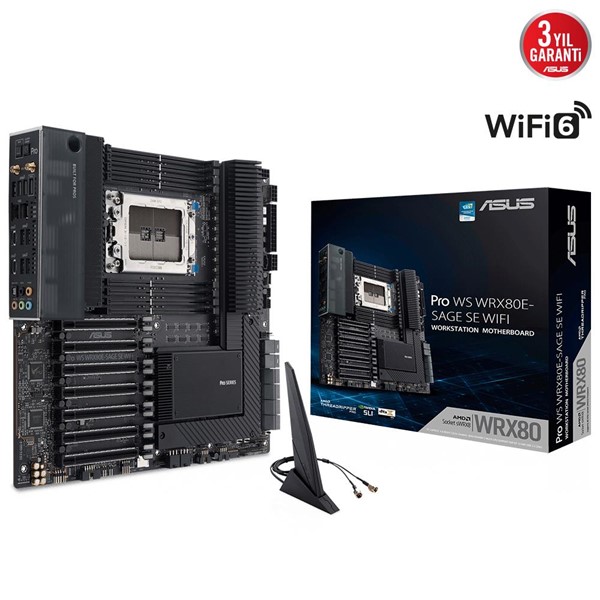 ASUS PRO WS WRX80E-SAGE SE WIFI II DDR4 M2 PCIe NVME PCIe 16X v4.0 sWRX8 E-ATX