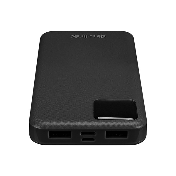S-link G104 10000mAh 2xUSBType-CMicro Kompakt Tasarım Siyah LCD Taşınabilir Pil Şarj Cihazı Powerbank