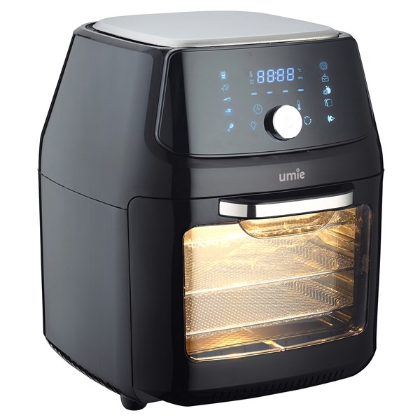 UMIE FR20 16L Siyah 1800W Dijital Dokunmatik Ekran COMBO Airfryer/Fritöz