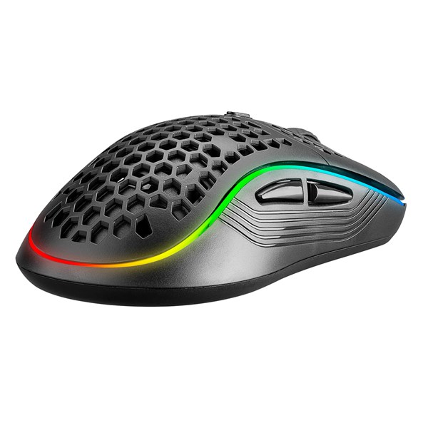 Rampage SMX-R85 GENTLE 12800dpi Siyah RGB Ledli Süper Hafif Makrolu Gaming Oyuncu Mouse