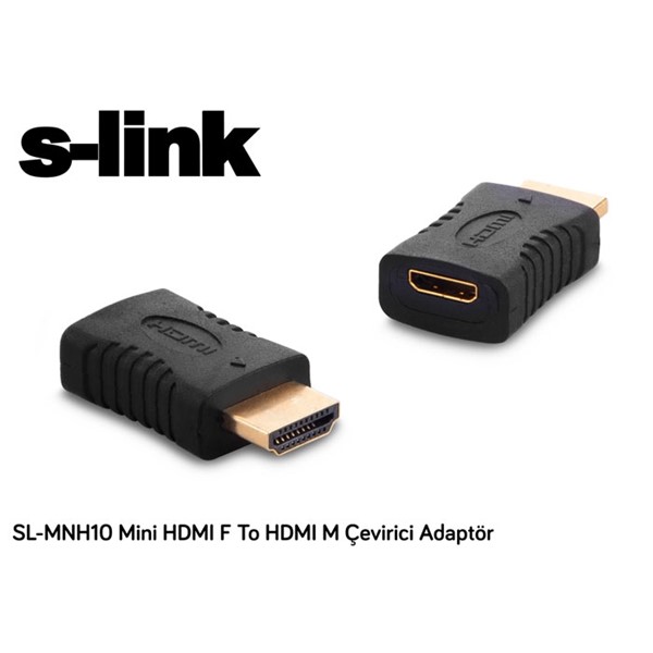 S-link SL-MNH10 Mini HDMI F To HDMI M Çevirici Adaptör