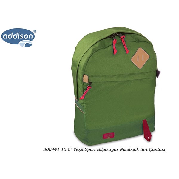 Addison 300441 15.6 Yeşil Notebook Sırt Çantası Sport Bilgisayar