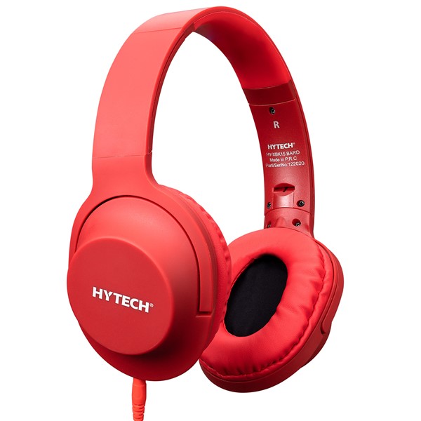 Hytech HY-K19 REMINOR Kırmızı 3,5mm Harici Kablolu PCTelefon Mikrofonlu Kulaklık