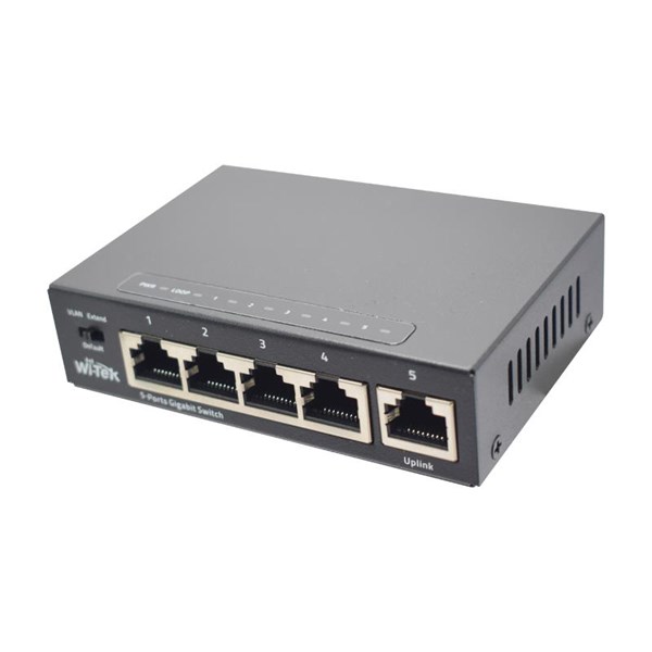 WI-TEK 5GE WI-SG105 GIGABIT 1-Uplink Yönetilemez  Switch