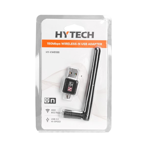 Hytech HY-XW8188 N150 2.4GHz 2dBi Harici Antenli Usb Kablosuz Adaptör