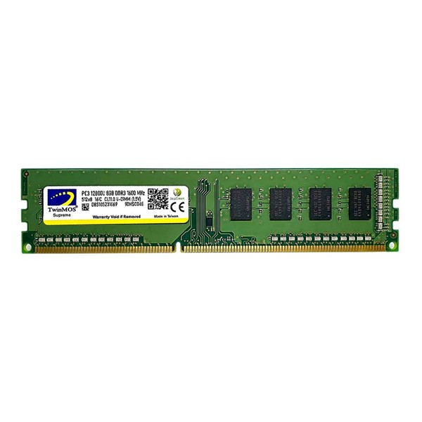 TWINMOS 8GB DDR3 1600Mhz PC RAM VALUE MDD38GB1600D 1.5V