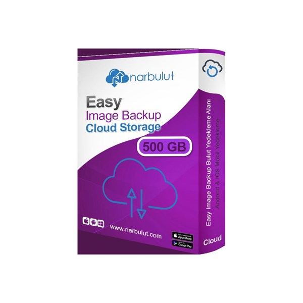 NARBULUT Easy Image Backup Cloud Storage 500GB 1yıl basic support is included.