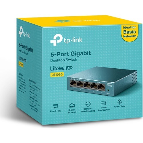 TP-LINK 5-port LS105G Gigabit Yönetilemez Switch