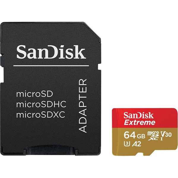 SANDISK MicroSD 64GB Extreme SDSQUA4-064G-GN6MN Hafıza Kartı
