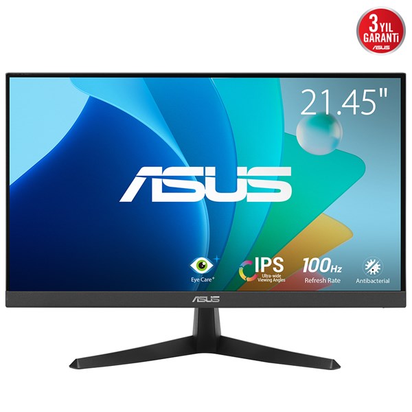 ASUS 21.5 IPS VY229HF 1MS 100hz HDMI EV Ofis Tipi Monitör 1920 X 1080