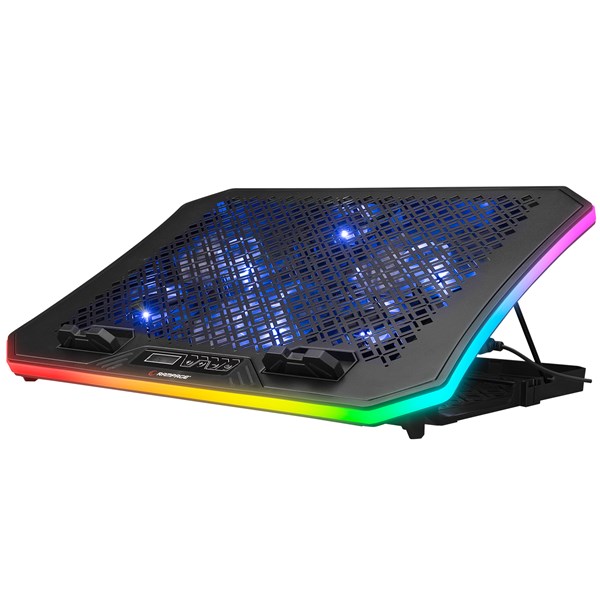 RAMPAGE AD-RC34 METAFOR 10-19 Siyah 6X RGB FANLI Notebook Soğutucu Stand