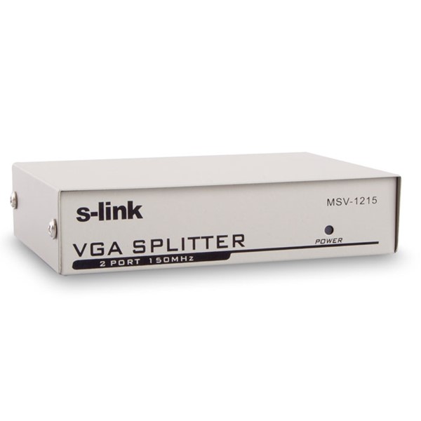 S-LINK 4port MSV-1415 2x 15pin DSub 1920x1440 150mhz Vga,Video Splitter
