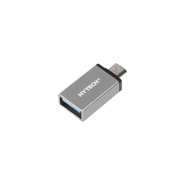 Hytech HY-XO10 Gümüş USB F to MicroUSB M Metal Gövdeli OTG Çevirici