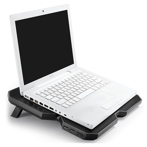 DEEPCOOL MultiCore X6 13  17 ABS Plastik Metal Siyah Notebook Soğutucu 4fanlı
