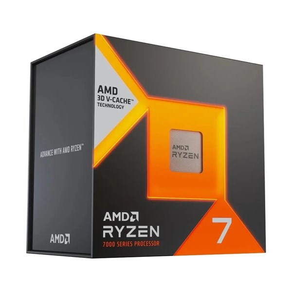 AMD RYZEN 7 7800X3D 104MB 16çekirdekli O/B UHD AM5 120w KutuluFansız