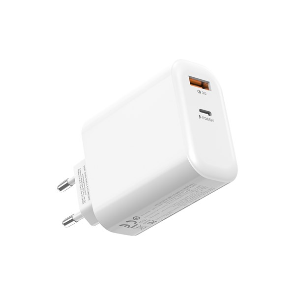 S-LINK SL-EC69 GAN PD 65W / QC 18W Type USB-C USB A Hızlı Beyaz EV/NOTEBOOK Şarj Adaptör