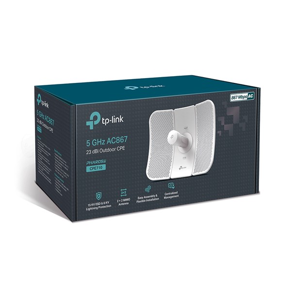 TP-LINK CPE710 5GHz 867mbps 23dBi Outdoor CPE