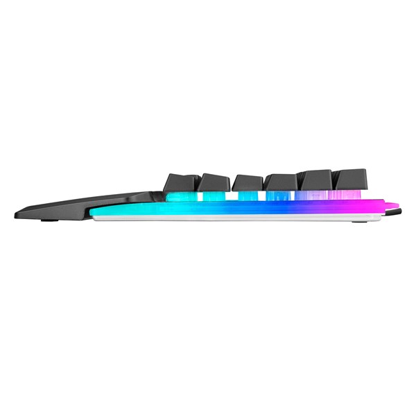 Rampage KB-R24 X-MINI RGB Zemin Aydınlatmalı Metal Taban Gövdeli Mini Gaming Oyuncu Klavyesi