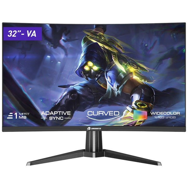 GAMEBOOSTER 31.5 VA GB-3218CF 1MS 180HZ HDMI-DP KAVISLI RGB GAMING MONİTÖR