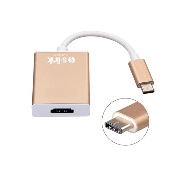 S-link SL-USB-C55 Type-C to Hdmi Adaptör