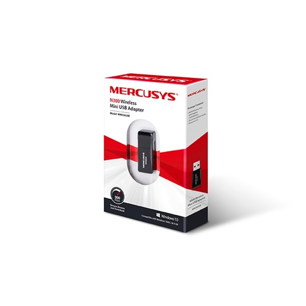 MERCUSYS MW300UM N300 Kablosuz Mini USB Adaptör