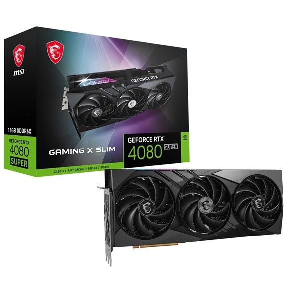 MSI RTX4080 SUPER 16GB GAMING X SLIM GDDR6X 256bit HDMI DP PCIe 4.0