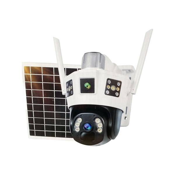 APRONX 6MP SOLAR 3.6MM APX-WSP143 4G Çift Kamera 20 Led Wifi PTZ