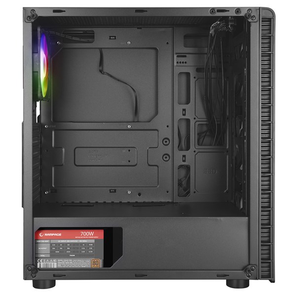 RAMPAGE 700W 80 REDSKY GAMING MID-TOWER PC KASASI