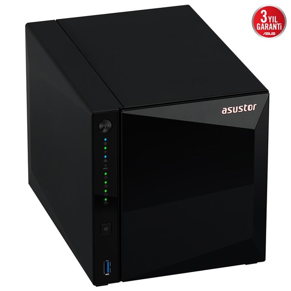 ASUSTOR AS3304T V2 REALTEK QC-2GB RAM-4-diskli NAS SUNUCU disksiz