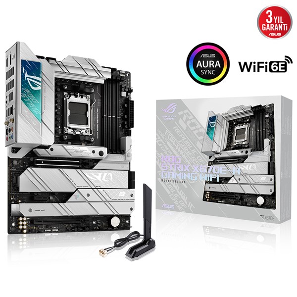 ASUS ROG STRIX X670E-A GAMING WIFI DDR5 HDMI DP PCIe 16X v5.0 AM5 ATX